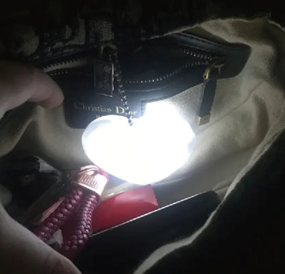 Heart shaped purse glow light