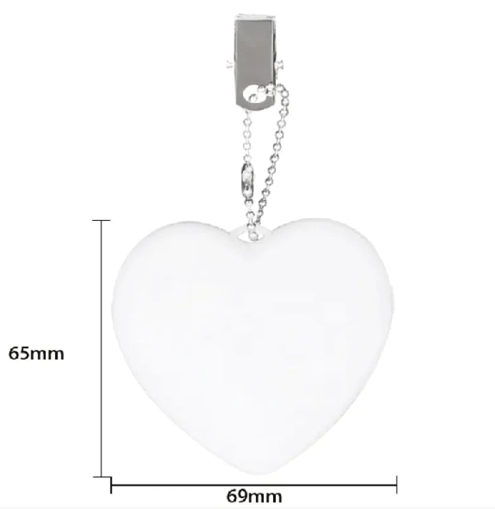 Heart shaped purse glow light
