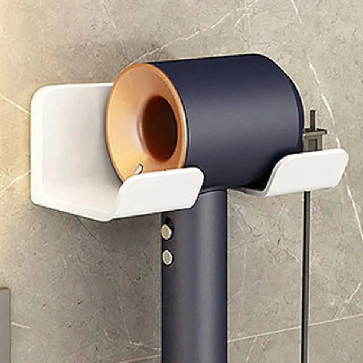 Wall-mounted Hair Dryer Bracket Storage Rack