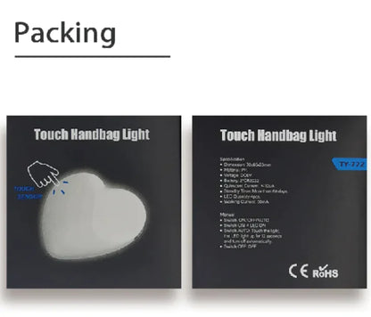 Heart shaped purse glow light